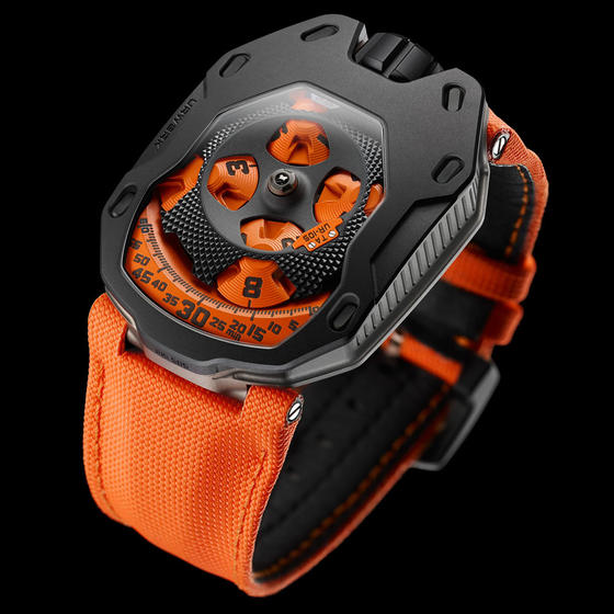 Review Cheap Urwerk UR-105 TA BLACK ORANGE men watch